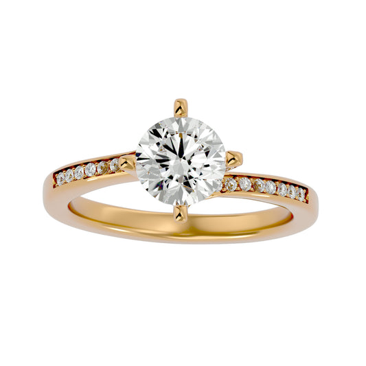 Paisley Solitaire Ring