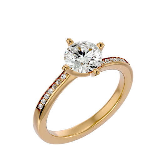 Paisley Solitaire Ring